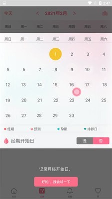 女性经期记录