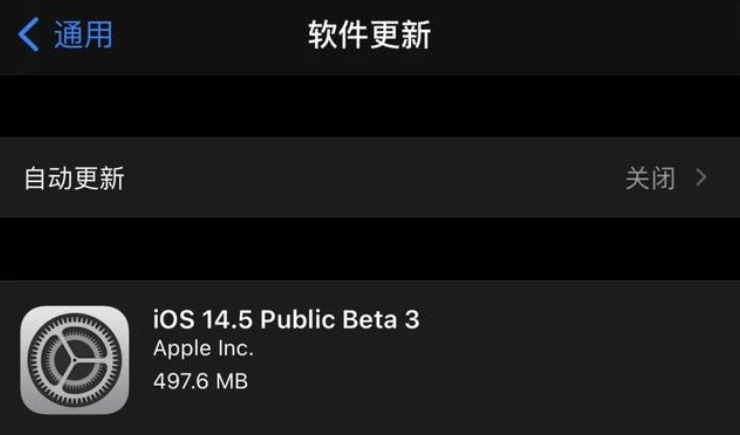 iOS14.5beta3正式版