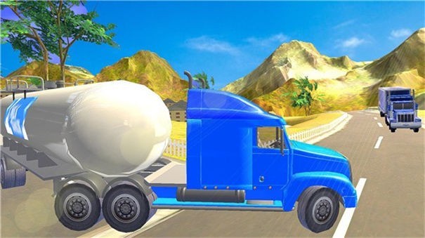 牛奶运输罐车3d