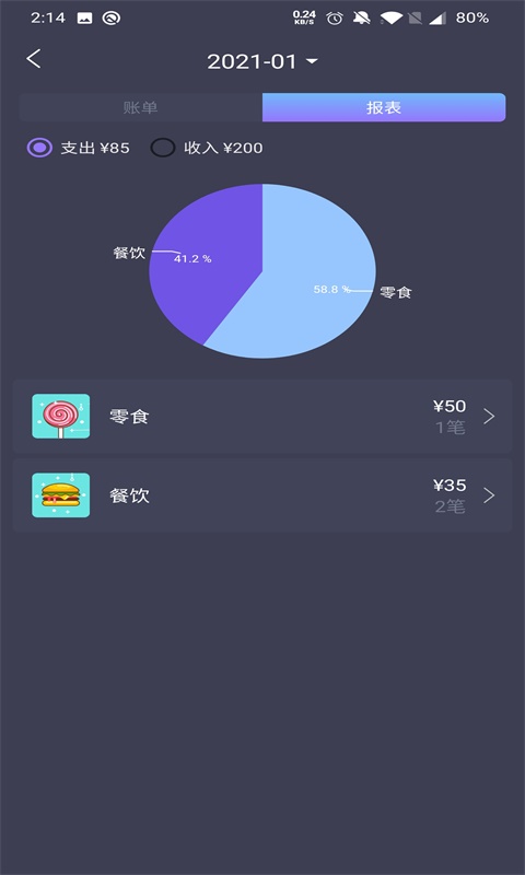 倒时记账app