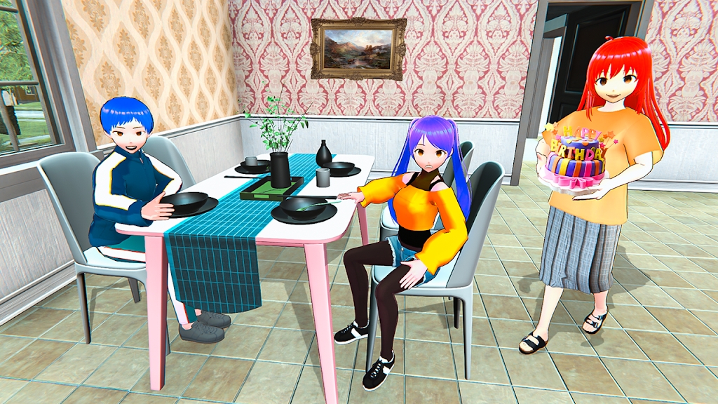 动漫母亲虚拟家庭3d游戏安卓手机版 v1.0