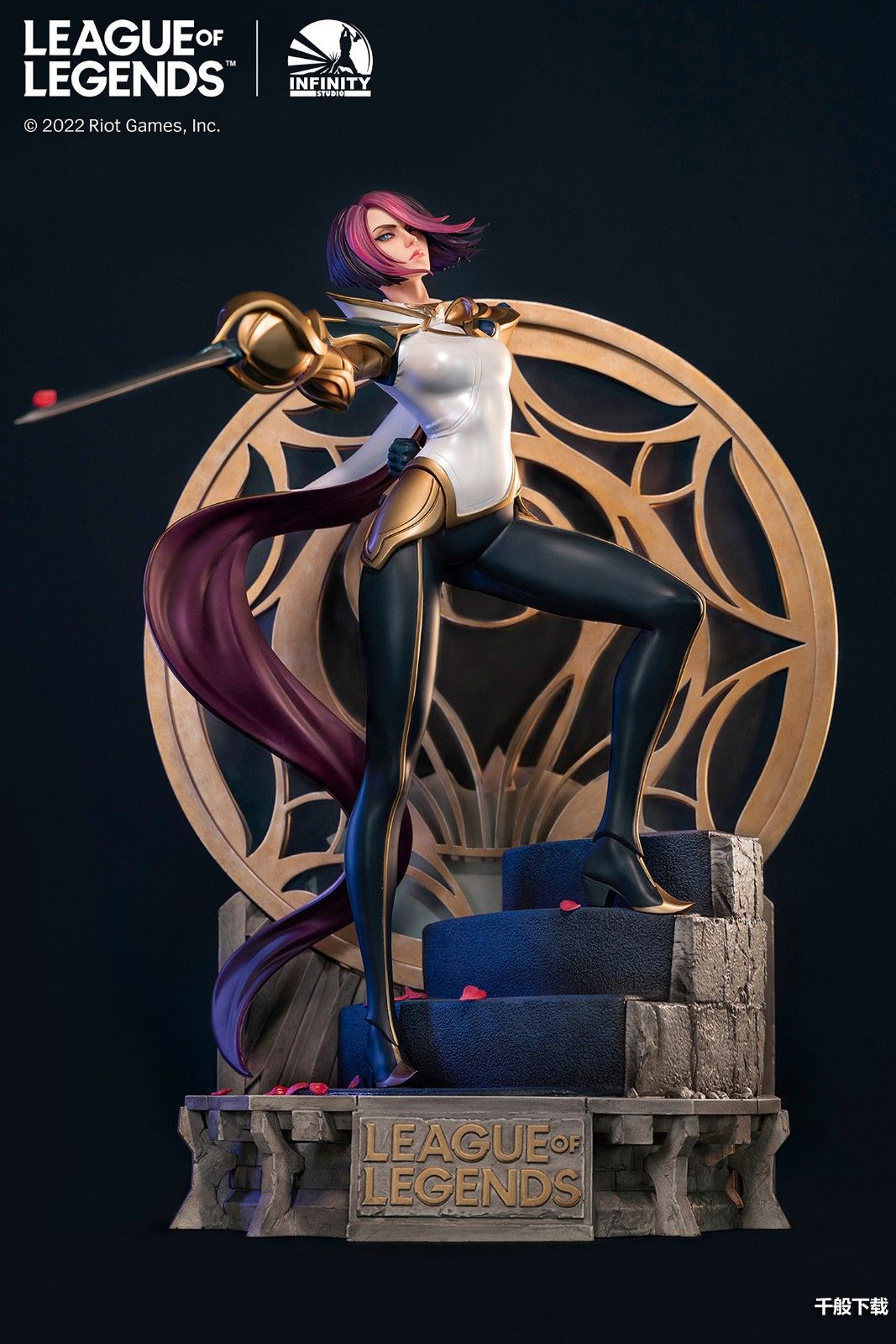 开天工作室LOL无双剑姬菲奥娜1/4雕像 