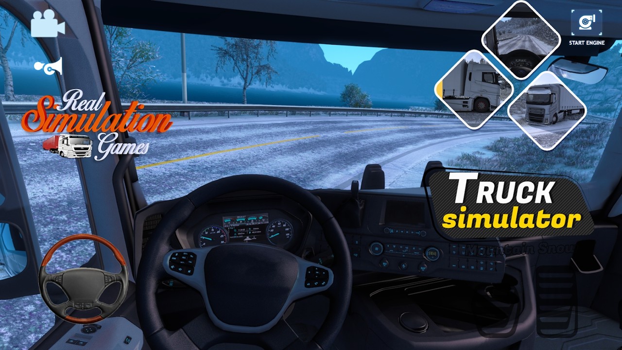 卡车模拟器欧洲山雪路游戏汉化版 v1.0