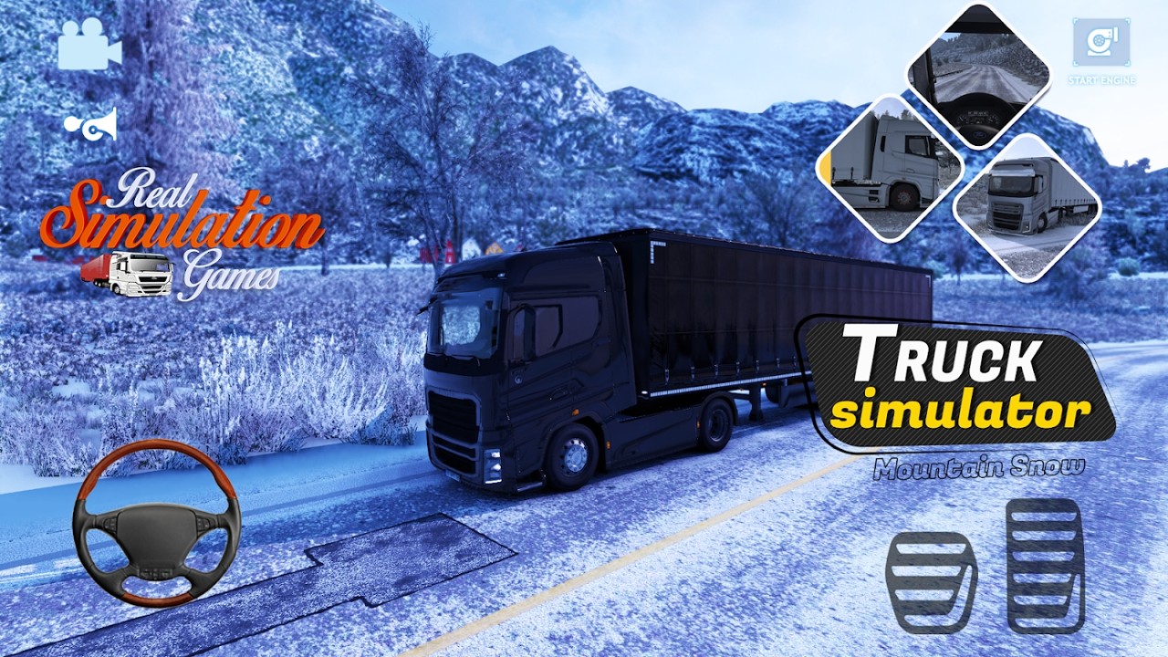 卡车模拟器欧洲山雪路游戏汉化版 v1.0