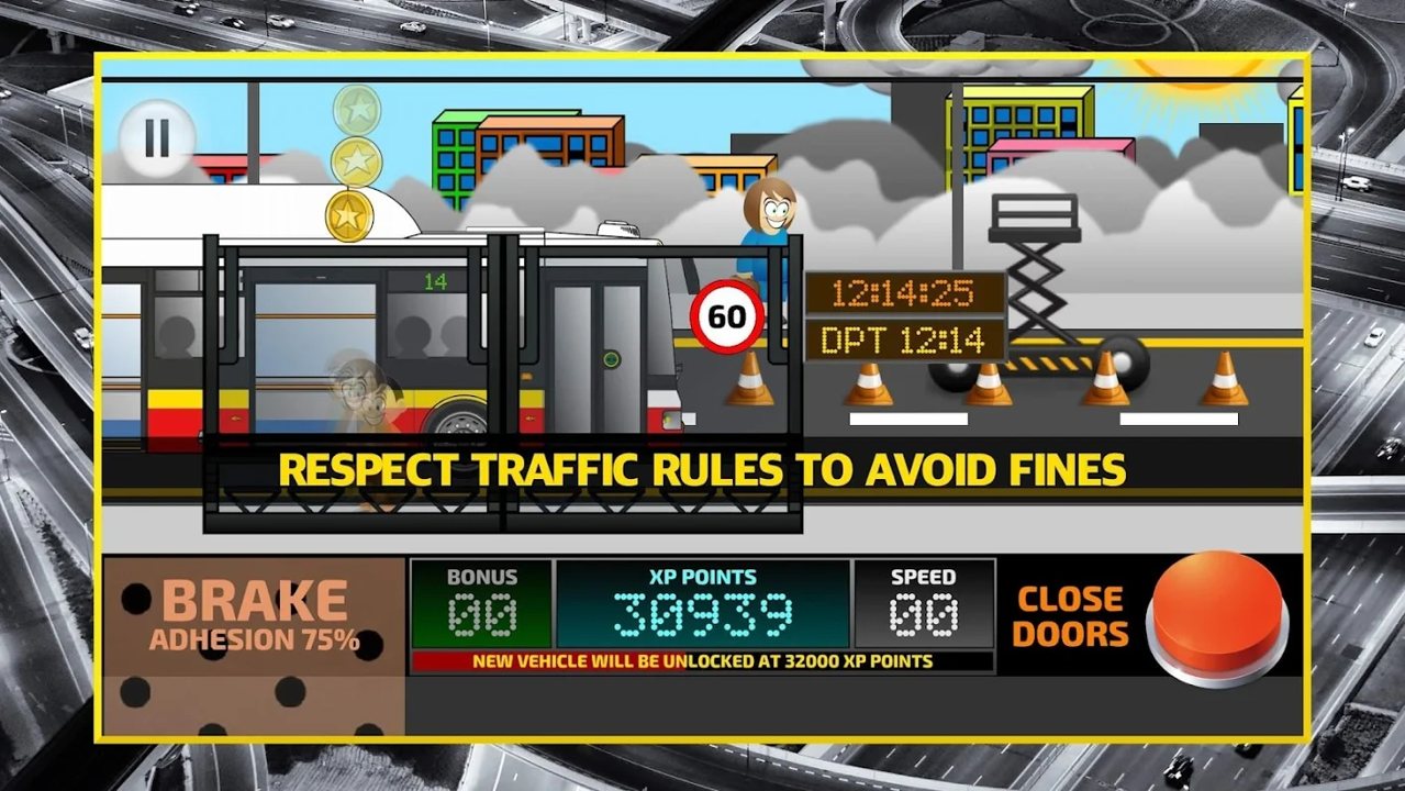 城市公交车驾驶模拟器2d游戏汉化版（bus sim 2d） v1.127